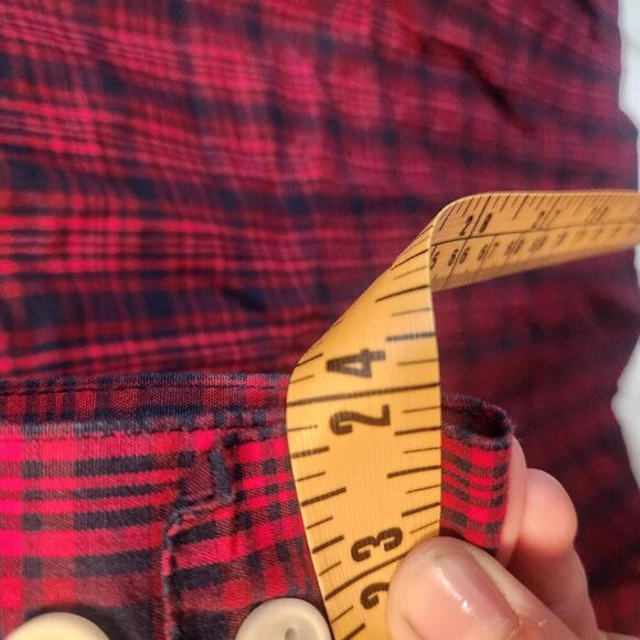 Columbia Men's Red/Blue Plaid Button-Up Shirt Size Medium - Picture 9 of 9